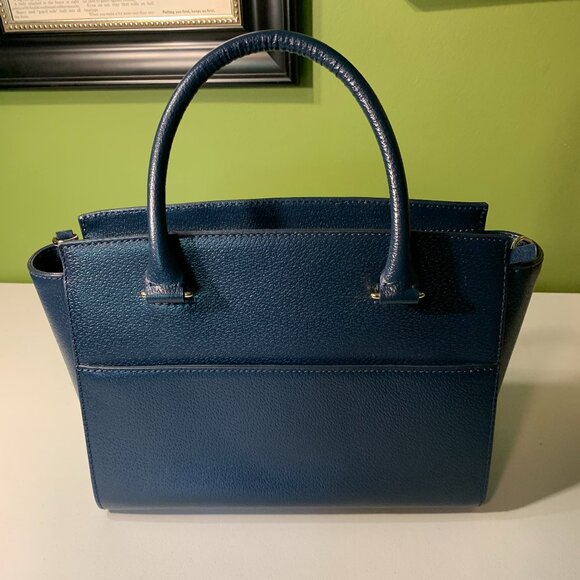 Kate Spade Navy Satchel with crossbody strap NWOT - Picture 6 of 10